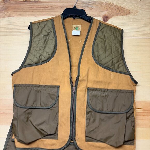 Vintage IDEAL Vest Mens Medium Brown Hunting Lightweight - Picture 2 of 13
